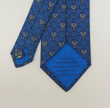 Load image into Gallery viewer, Silk Tie: Menorah B
