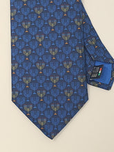 Load image into Gallery viewer, Silk Tie: Menorah B
